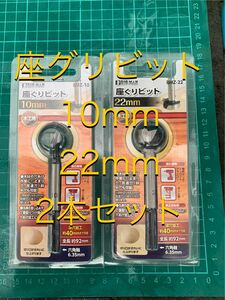 ビカクシダの板加工に♪ ビッグマン　座グリビット　2本セット 10mm 22mm