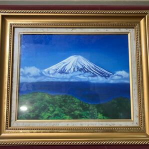 絵画 風景画 額装 富士山