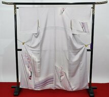 附下訪問着 花 生け花 身丈155cm 裄丈64cm ★着物 パーティー t‐1733 桜庭呉服店_画像1