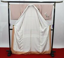 附下訪問着 披露宴 友禅 落款 蕾 草花 身丈161cm 裄丈64cm ★着物 パーティー t‐1759 桜庭呉服店_画像9