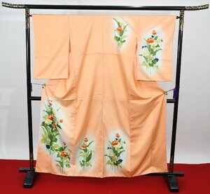 附下訪問着 披露宴 草花 身丈153cm 裄丈64cm ★着物 パーティー t‐1754 桜庭呉服店