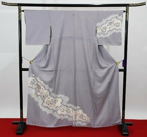 附下訪問着 披露宴 花絞 辻が花 リメイク素材 身丈154cm 裄丈65cm ★着物 t‐1740 桜庭呉服店