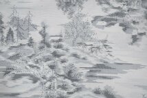 大島紬 風景 単衣 身丈152cm 裄丈64.5cm ★着物 pb-2658 桜庭呉服店_画像3