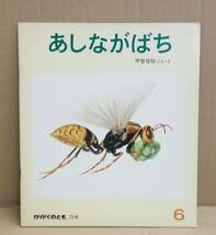 K0301-29　あしながばち かがくのとも　発行日：1975年6月1日発行 発行所：福音館書店 文・絵：甲斐 信枝_画像1