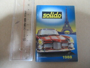 solido ソリド 1988年 フランス製 31ページ ミニチラシカタログ レア資料 ジャンク 擦れ折れ