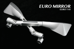 バックミラー EURO-T01（シルバー）X FORCE NMAX155 トリシティ155 トリシティ300 送料無料