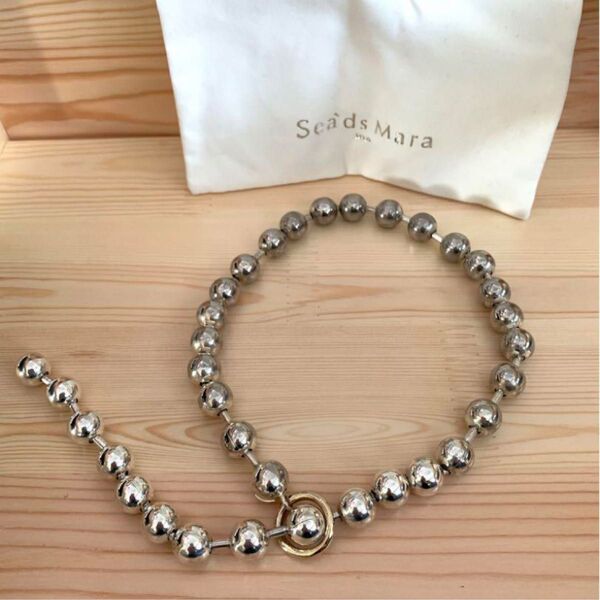 シーズマーラ ボールチェーンネックレス シルバー