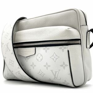 【極美品】LOUIS VUITTON ルイヴィトン ショルダーバッグ トート モノグラム アウトドアメッセンジャー PM タイガラマ レザー ホワイト