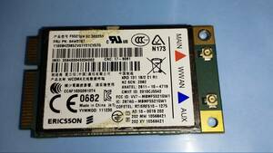 3G ワイヤレスWANカード Ericsson 5521gw Lenovo ThinkPad FRU P/N 04W3767