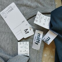 未使用 ミッフィー うさぎ ルームウエア パジャマ M ワンマイルウエア 半袖 Tシャツ ワイドパンツ セット 紺gray●他size有● 送料無料_画像7