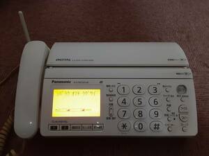 Panasonic　FAX電話機　KX-PW320-W　通電確認済み