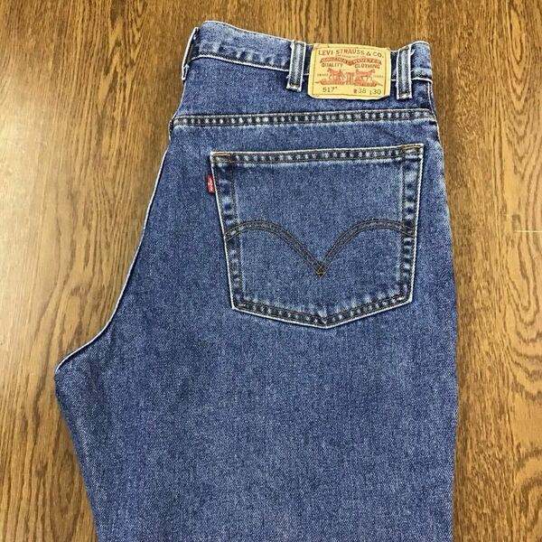 【FC315】Levi's 517 W38 L30 定番ブーツカット ジーンズ ジーパン デニムパンツ メンズブランド古着 リーバイス517 送料無料