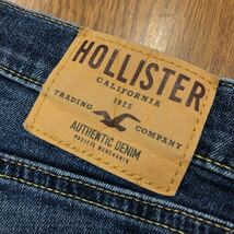 【FC186】HOLLISTER W31 L32 色落ち加工 ジーンズ ジーパン デニムパンツ ストレッチ生地 ブランド古着 ホリスター 送料無料_画像9