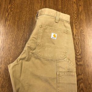 【FC291】Carhartt W34 L30 ペインターパンツ ワークパンツ ベージュ メンズブランド古着 カーハート 送料無料