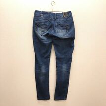 【FC348】G-STAR RAW W27 L32 色落ち加工 ジーンズ デニムパンツ ストレッチ生地 股上浅 ポケット浅 ブランド古着 ジースターロウ 送料無料_画像3