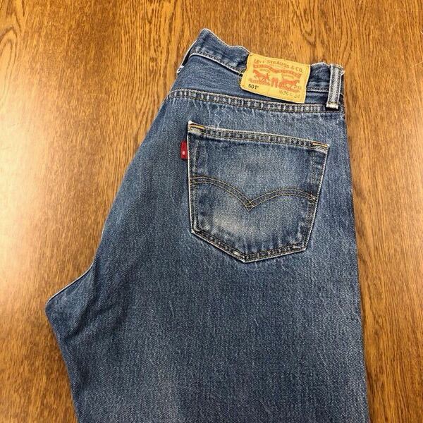 【FC419】Levi's 501 W36 L34 定番ストレート ジーンズ ジーパン デニムパンツ メンズブランド古着 リーバイス501 送料無料