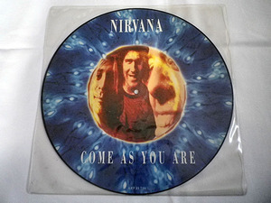 USED#Nirvana[Come as you are] limitation Picture record [ Germany record ](1992 year )/Geffen Records original record gran ji#B