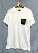 ★美品　DIESEL ディーゼル　ロゴプリント ポケットTシャツ ホワイト S_画像1