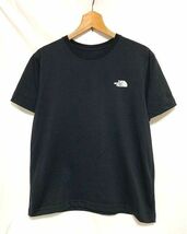 ☆美品　THE NORTH FACE ノースフェイス　SQUARE LOGO TEE スクエアロゴプリント クルーネックTシャツ ブラック M_画像3