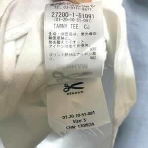 ★美品 DENHAM デンハム DESTROY CONVENTION TEE ヘビーウェイトコットン オーバーサイズTシャツ ホワイト Sの画像7