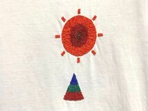 ★美品　REMI RELIEF レミレリーフ　スペシャル加工 ビーズ刺繍 Tシャツ 日本製 オフホワイト L_画像3