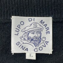 SINA COVA シナコバ LUPO DI MARE カシミヤ混 ニットセーター ブラック系 L [240101141920] メンズ_画像3