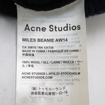 ACNE studios アクネストゥディオズ ニット帽 ビーニー ネイビー系 [240101136330] メンズ_画像6