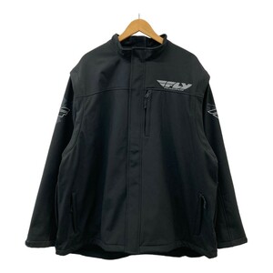 FLY RACING フライレーシング 2WAYジャケット 裏フリース ブラック系 3X [240101145730] バイクウェア メンズ