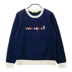 VIVA HEART ビバハート ニットセーター ネイビー系 42 [240101141802] ゴルフウェア レディース