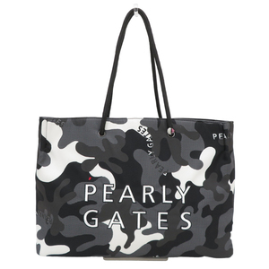 PEARLY GATES パーリーゲイツ ロッカーバッグ トートバッグ カモフラ 迷彩 総柄 ブラック系 [240101146672] ゴルフウェア