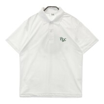 PACIFIC GOLF CLUB　パシフィック ゴルフクラブ 半袖ポロシャツ ホワイト系 S [240101147017] ゴルフウェア メンズ_画像1