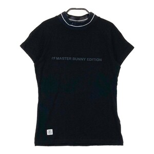 MASTER BUNNY EDITION マスターバニーエディション ハイネック半袖Tシャツ ブラック系 0 [240101043481] ゴルフウェア レディース