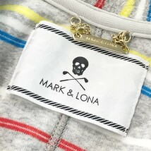 【1円】MARK&LONA マークアンドロナ MLW-17S-C03 パイル地 ジャケット ボーダー柄 グレー系 S [240001982140] レディース_画像4