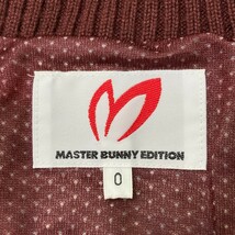 【1円】MASTER BUNNY EDITION マスターバニーエディション ウール混 ニット ジップジャケット 総柄 ブラウン系 0 [240101089931]_画像4