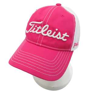 【新品】TITLEIST タイトリスト メッシュキャップ ピンク系 フリー [240101057447] ゴルフウェア