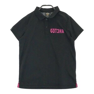 GOTCHA ガッチャ 2022年モデル 半袖ポロシャツ ブラック系 XS [240101146452] ゴルフウェア メンズ