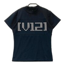 V12 ヴィトゥエルブ ハイネック半袖Tシャツ ブラック系 0 [240101041933] ゴルフウェア レディース_画像1