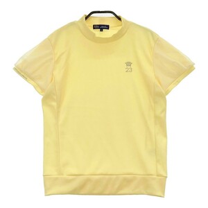 23区GOLF ニジュウサンクゴルフ 半袖ハイネックTシャツ イエロー系 1 [240101058140] ゴルフウェア レディース