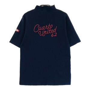 CUARTO UNITED クアルトユナイテッド ハイネック半袖ニットセーター ネイビー系 M [240101137055] ゴルフウェア レディース