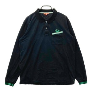 BEAMS GOLF ビームスゴルフ 長袖ポロシャツ ブラック系 XL [240001799769] ゴルフウェア メンズ