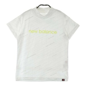 NEW BALANCE ニューバランス ハイネック 半袖Tシャツ 総柄 ホワイト系 0 [240101034771] ゴルフウェア レディース