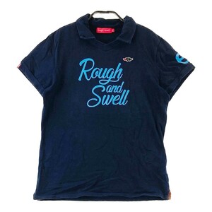 ROUGH&SWELL ラフアンドスウェル 襟付 半袖Tシャツ ネイビー系 L [240101035641] ゴルフウェア レディース