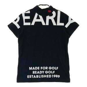 PEARLY GATES パーリーゲイツ 2021年モデル ハイネック 半袖Tシャツ ブラック系 0 [240101036890] ゴルフウェア レディース