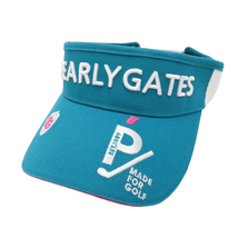 PEARLY GATES パーリーゲイツ サンバイザー 刺繍 ブルー系 FR [240101151692] ゴルフウェア_画像1