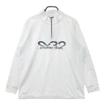 SY32 BY SWEET YEARS スウィートイヤーズ 2022年モデル ハーフジップ 長袖 Tシャツ ホワイト系 XXL [240101150014] ゴルフウェア メンズ_画像1