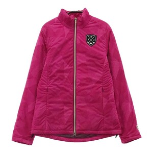 【1円】KAPPA GOLF カッパゴルフ 中綿 ジップジャケット 総柄 ピンク系 M [240101094136] レディース