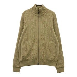 【1円】ASHWORTH アシュワース 蓄熱 ウール混 ニットジャケット ベージュ系 M [240101112711] メンズ