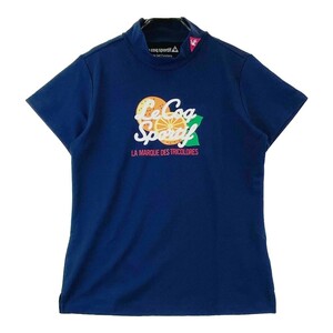 LECOQ GOLF ルコックゴルフ 2021年 半袖ハイネックTシャツ ネイビー系 L [240101060846] ゴルフウェア レディース