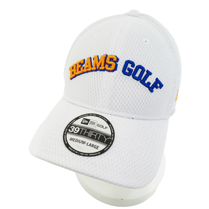 BEAMS GOLF ビームスゴルフ メッシュキャップ ホワイト系 [240101083869] ゴルフウェア