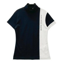 JUN&ROPE ジュン アンド ロペ バックジップ ハイネック 半袖Tシャツ ブラック系 S [240101141827] ゴルフウェア レディース_画像1